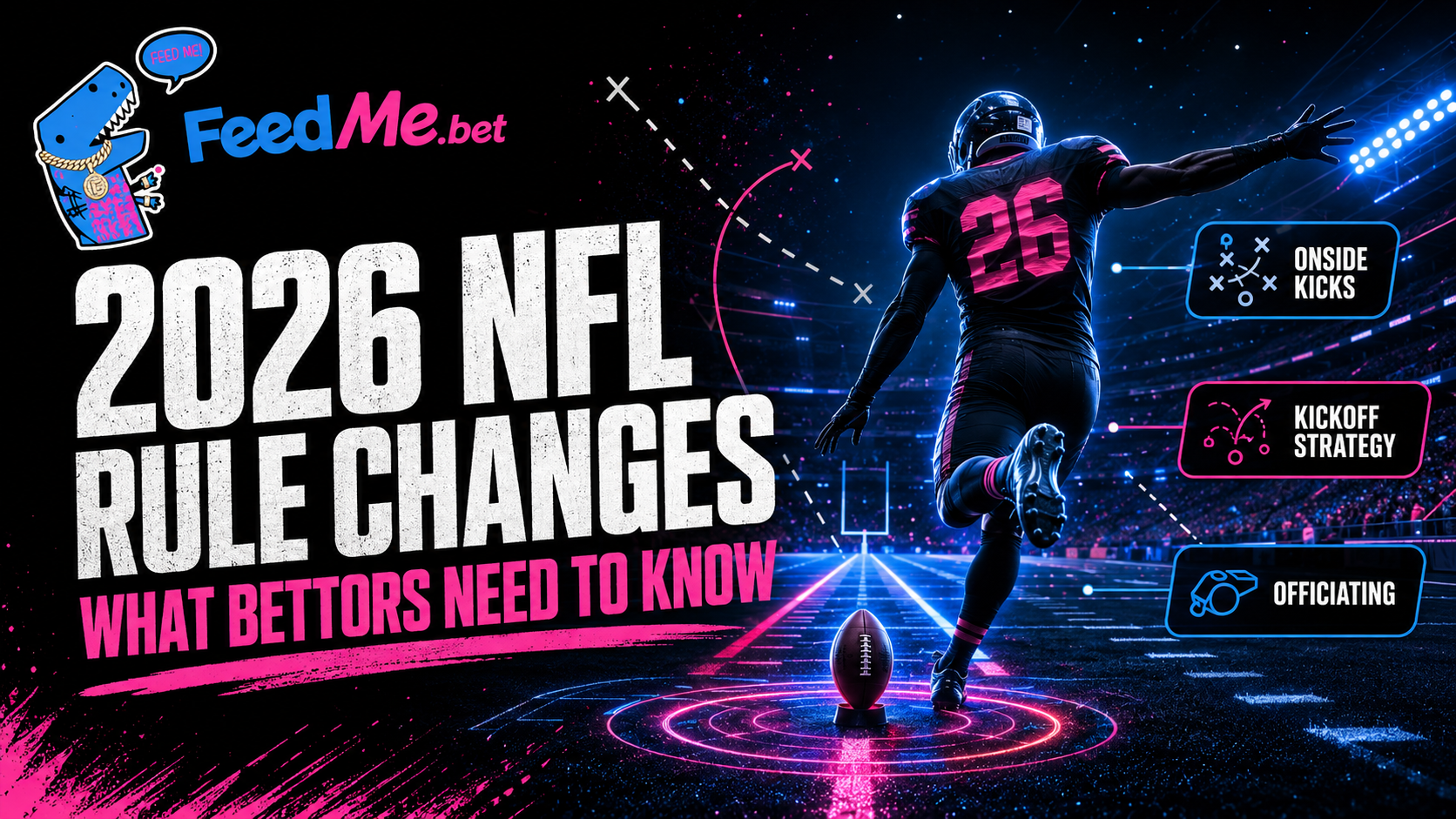 2026 NFL rule changes affecting kickoffs, onside kicks and betting strategy